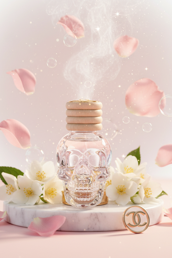 Chanel No. 5 inspired scene with OG Skull Diffuser
