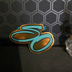 metallic gold sticker